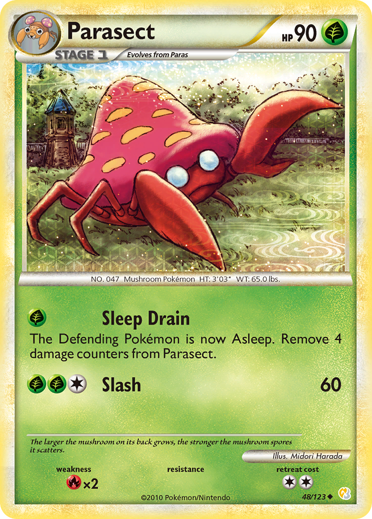 Parasect — illustrated card