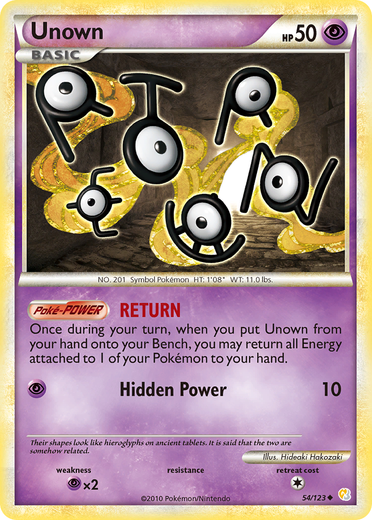Unown — illustrated card