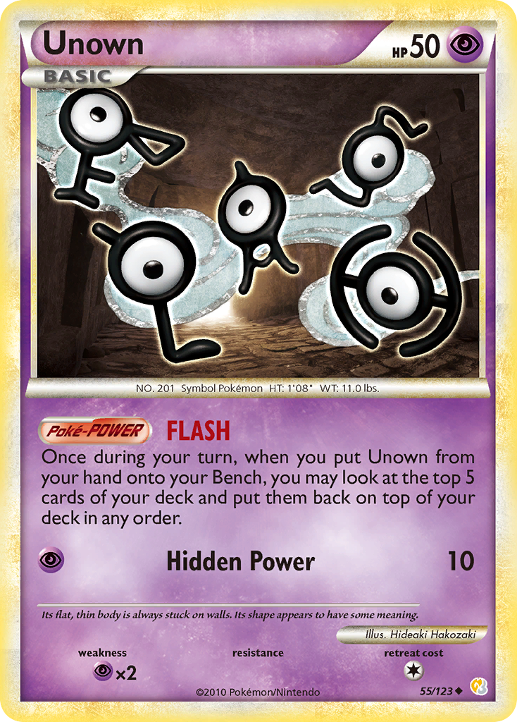 Unown — illustrated card