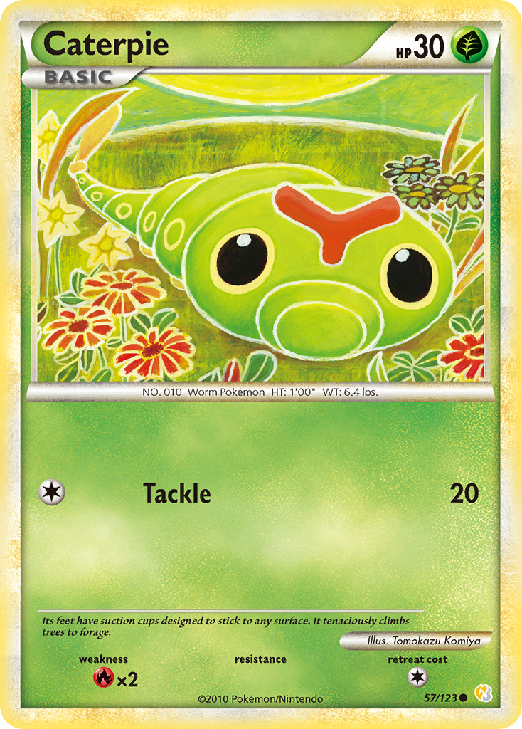 Caterpie — illustrated card