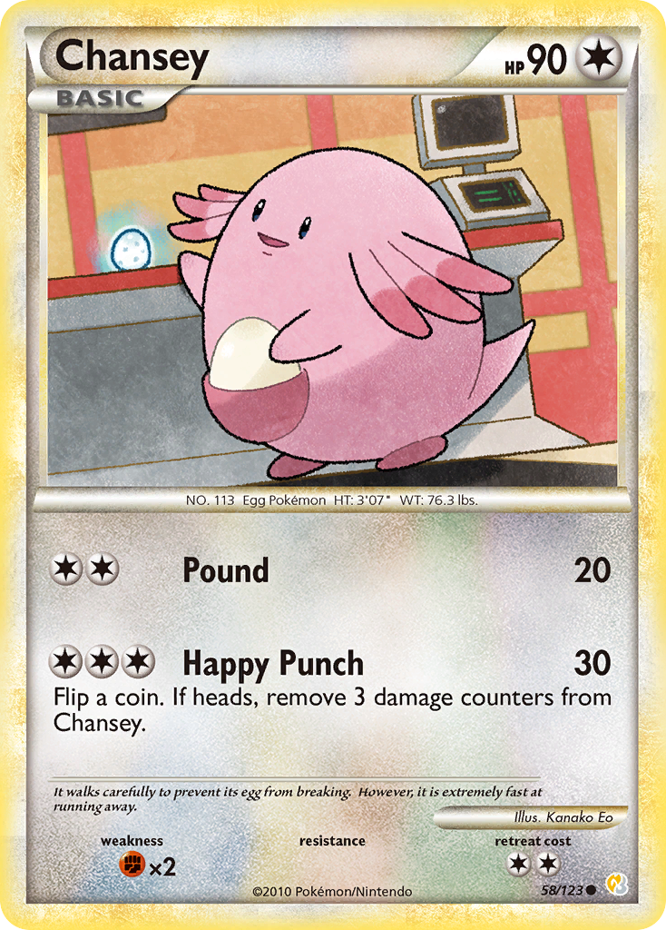 Chansey — illustrated card