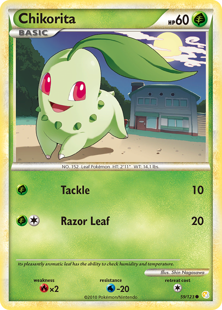 Chikorita — illustrated card