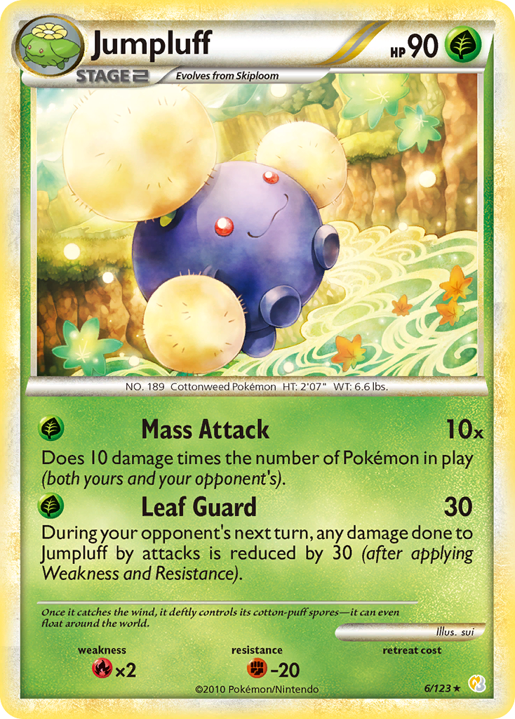 Jumpluff — illustrated card