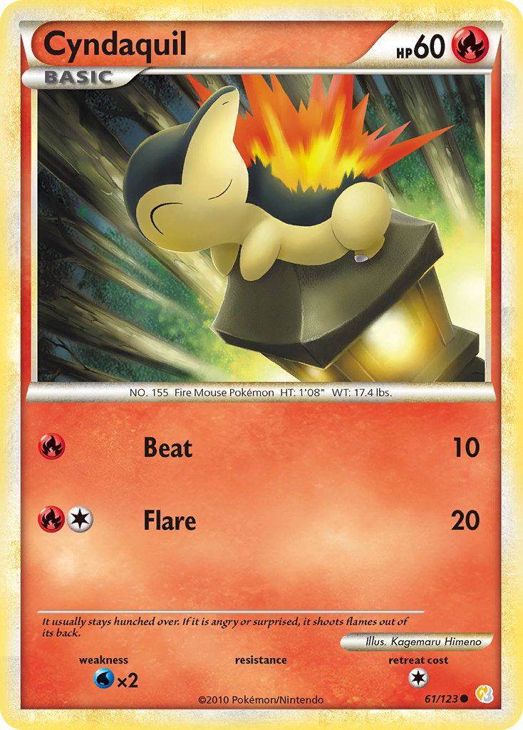 Cyndaquil — illustrated card