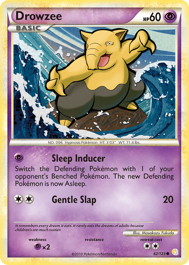 Drowzee — illustrated card