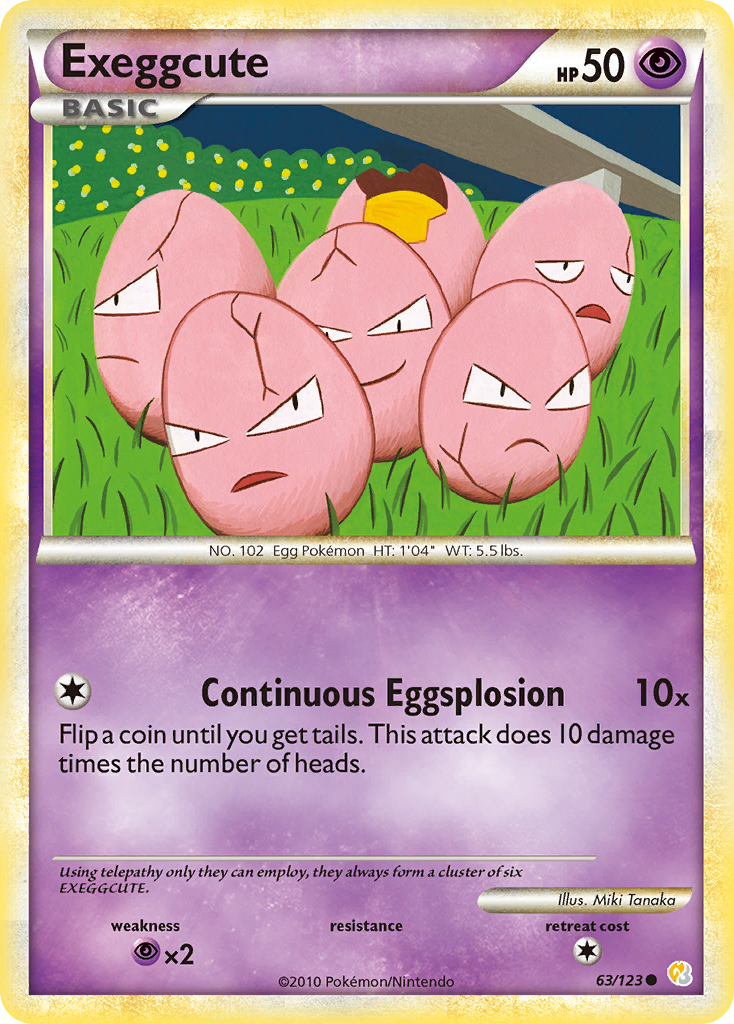 Exeggcute — illustrated card