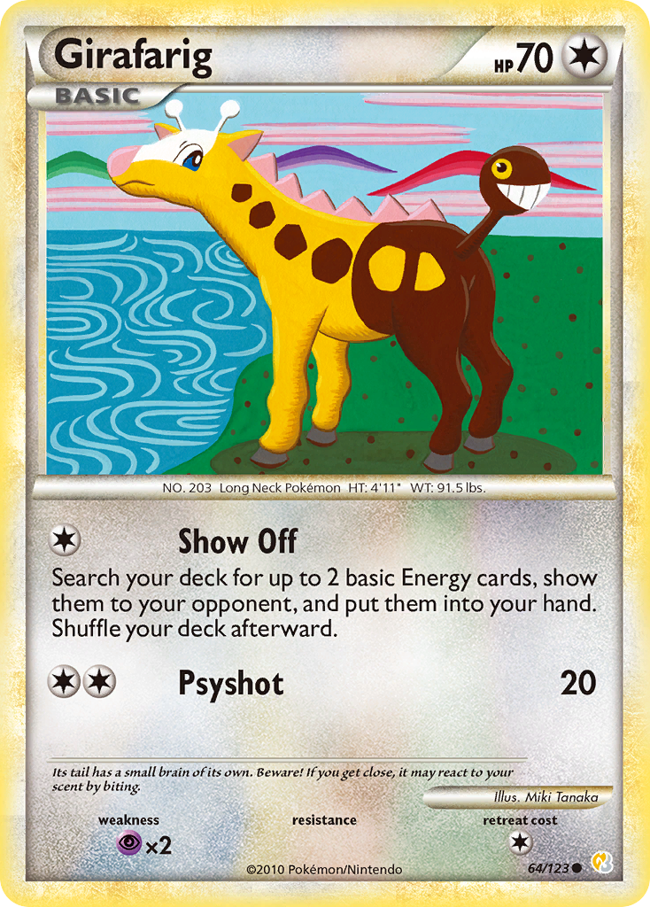 Girafarig — illustrated card