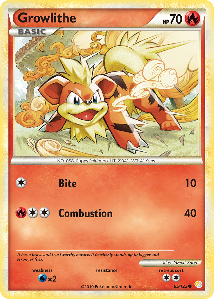 Growlithe — illustrated card