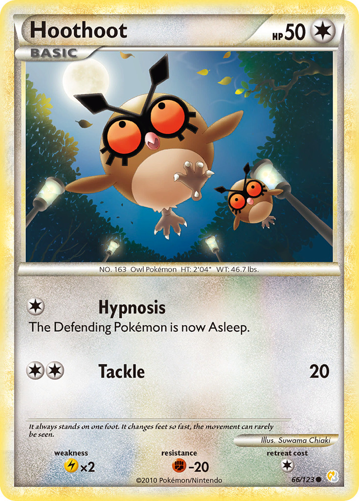 Hoothoot — illustrated card
