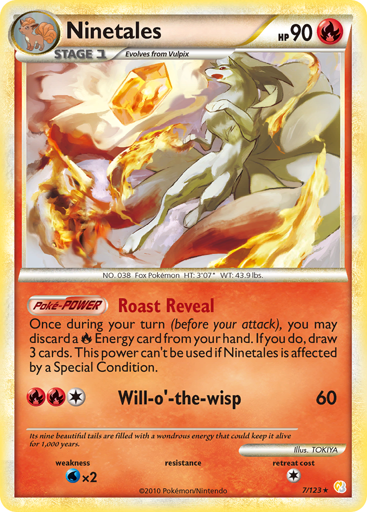 Ninetales — illustrated card