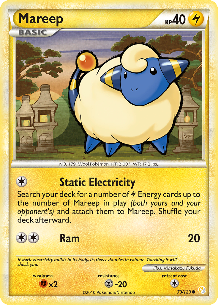 Mareep — illustrated card