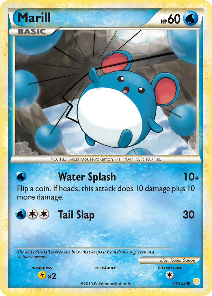 Marill — illustrated card