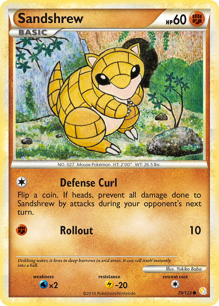 Sandshrew — illustrated card