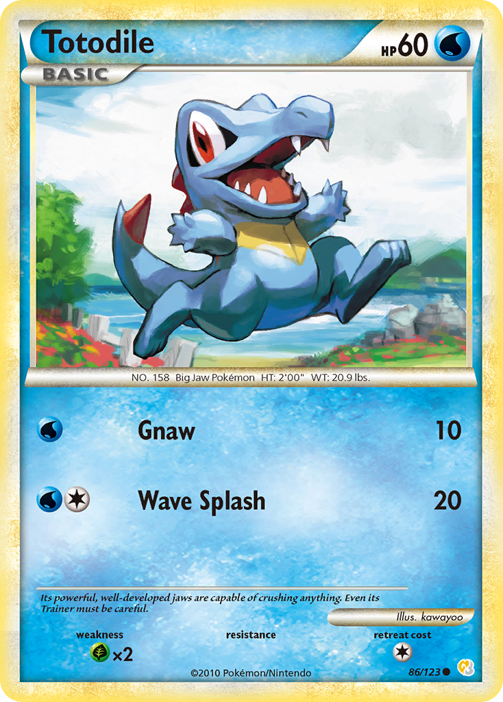 Totodile — illustrated card