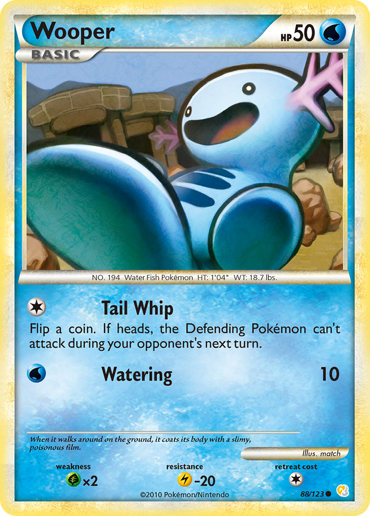 Wooper — illustrated card