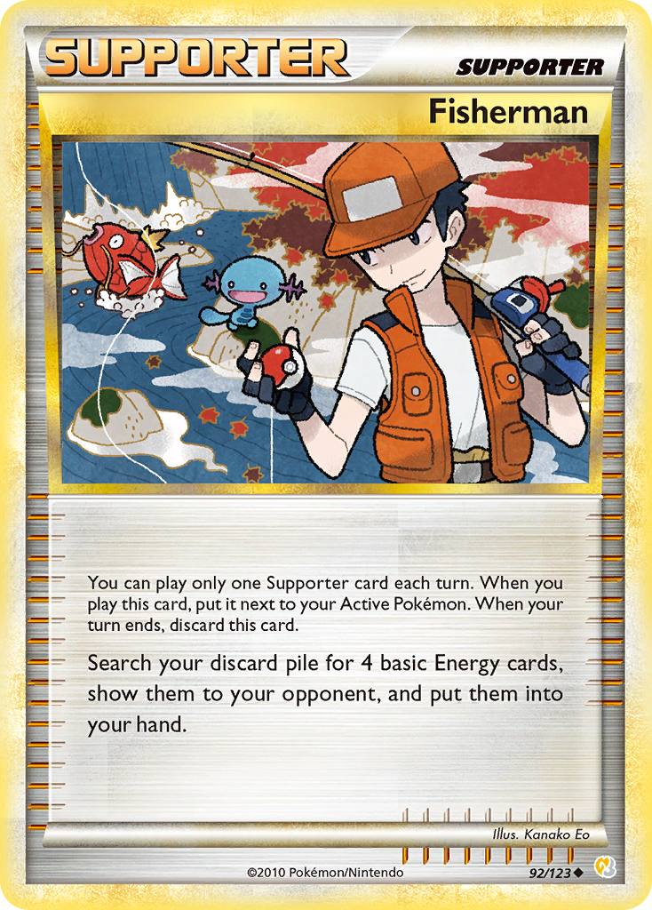 Fisherman — illustrated card
