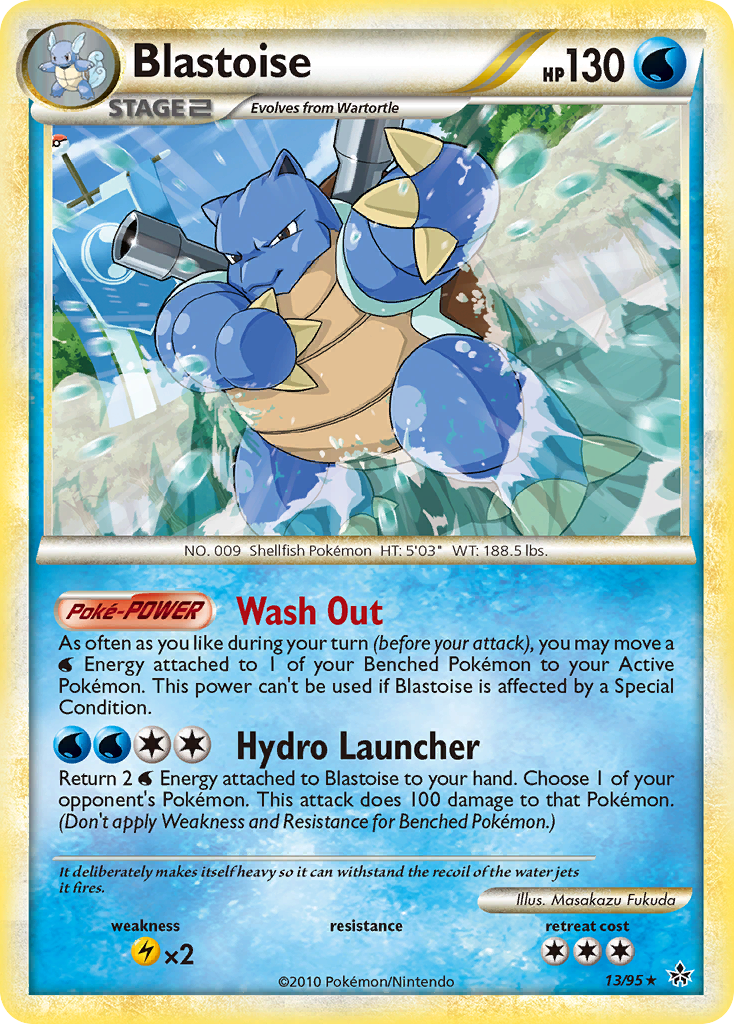 Blastoise — illustrated card