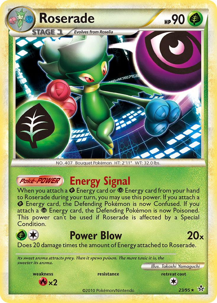 Roserade — illustrated card