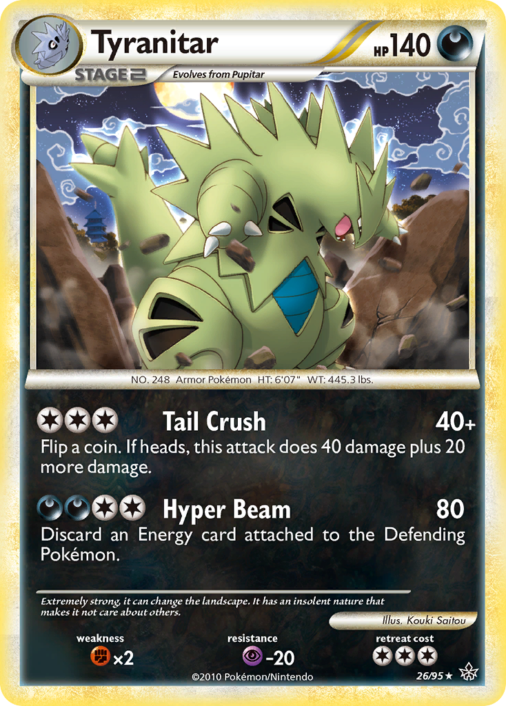 Tyranitar — illustrated card