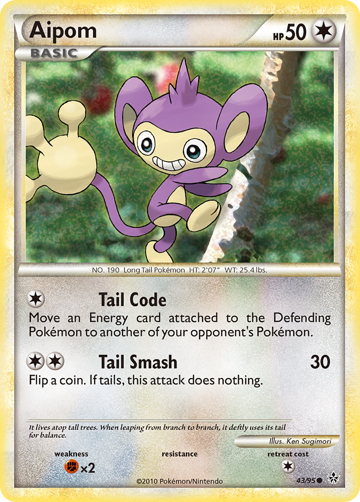 Aipom — illustrated card