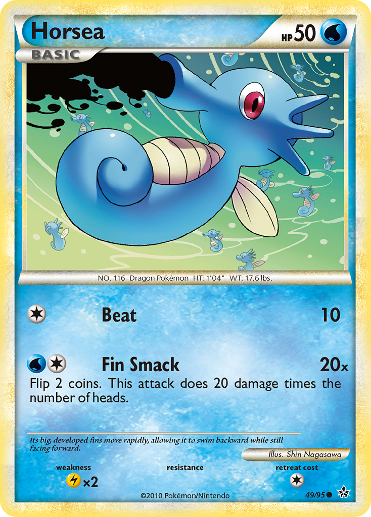 Horsea — illustrated card