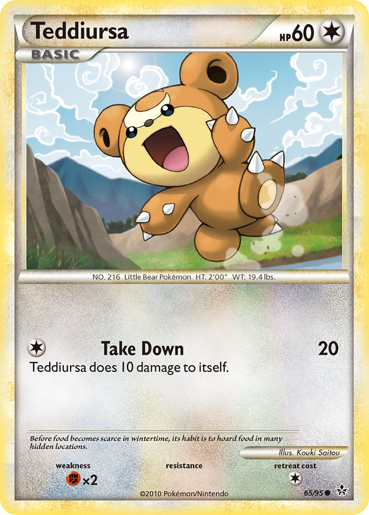 Teddiursa — illustrated card