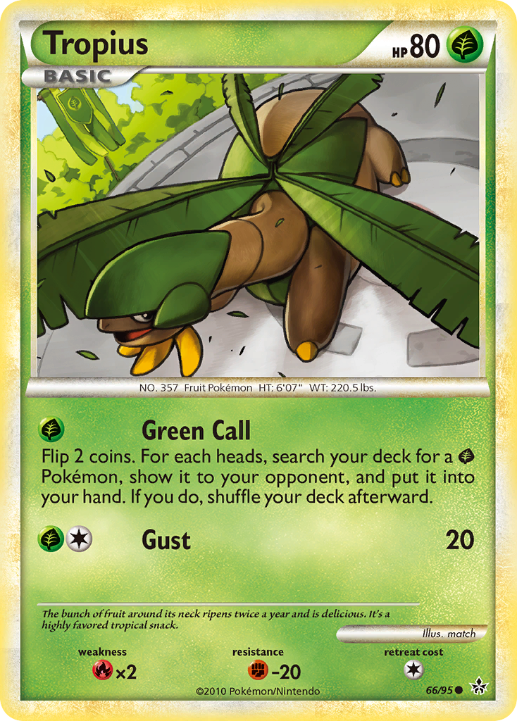 Tropius — illustrated card