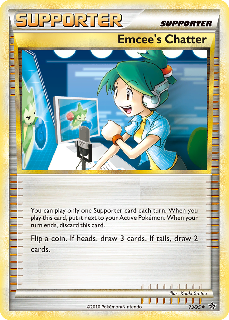 Emcee's Chatter — illustrated card