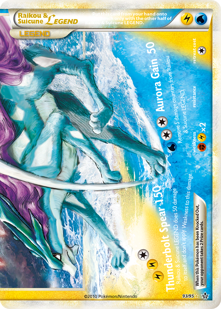 Raikou & Suicune LEGEND — illustrated card