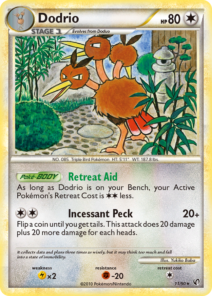 Dodrio — illustrated card