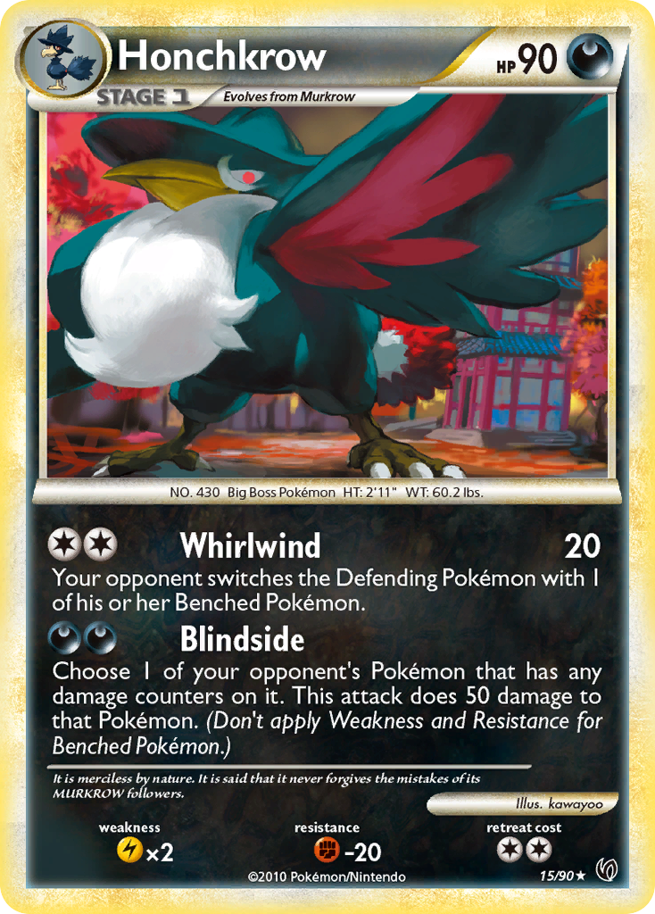 Honchkrow — illustrated card