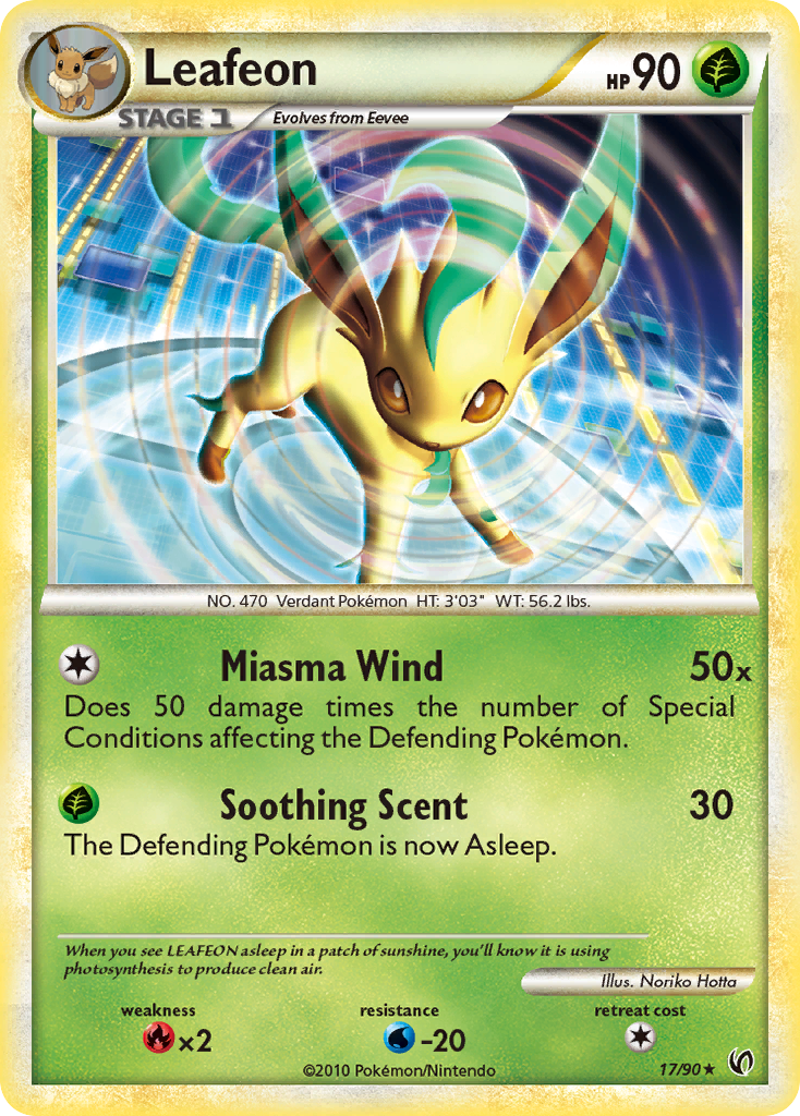 Leafeon — illustrated card
