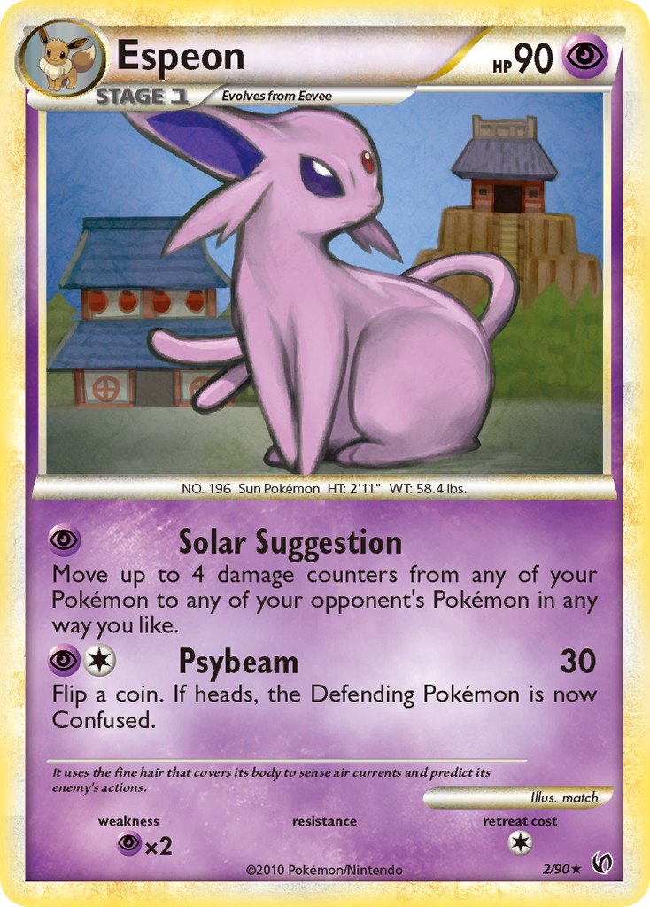 Espeon — illustrated card
