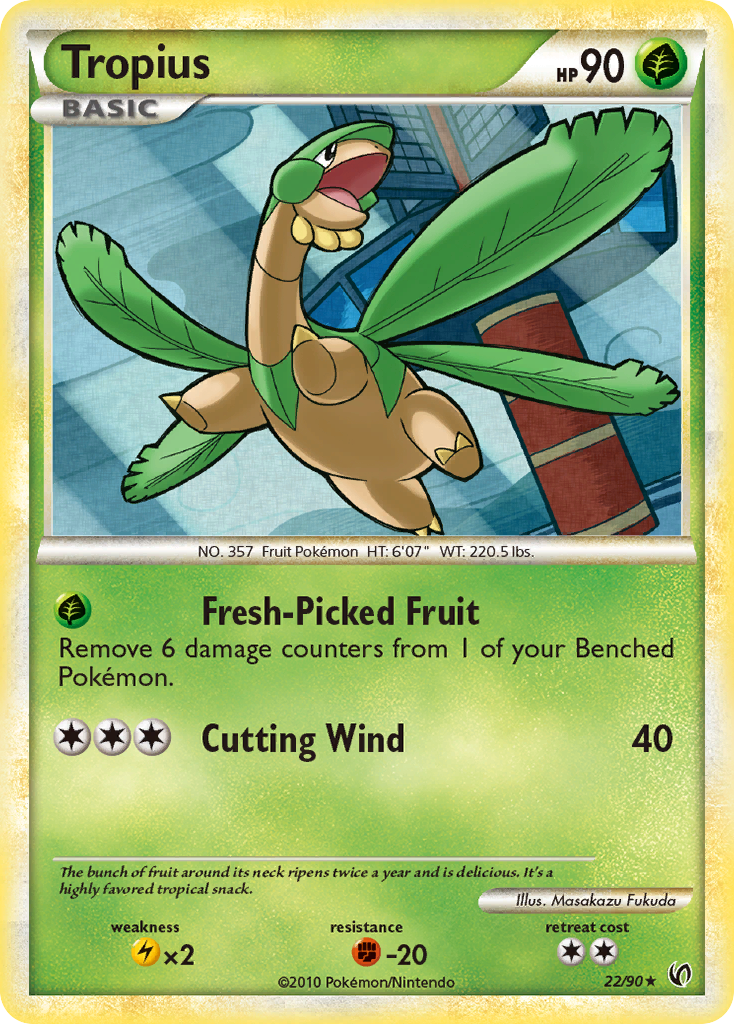 Tropius — illustrated card