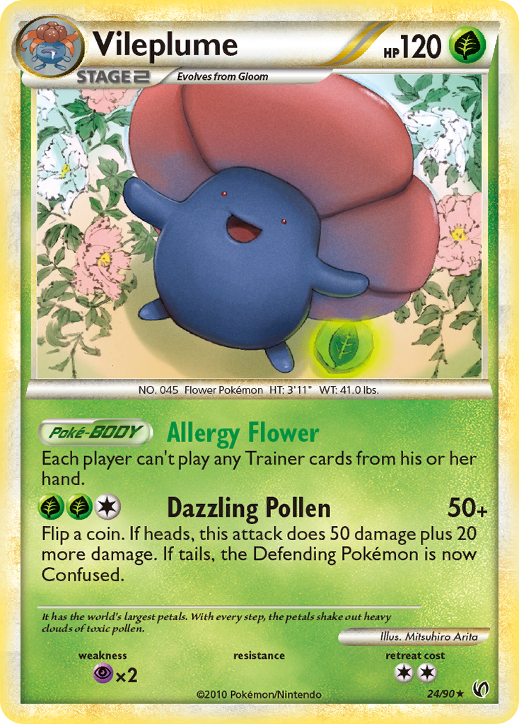 Vileplume — illustrated card
