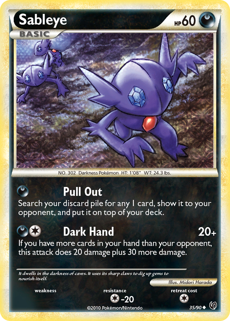 Sableye — illustrated card