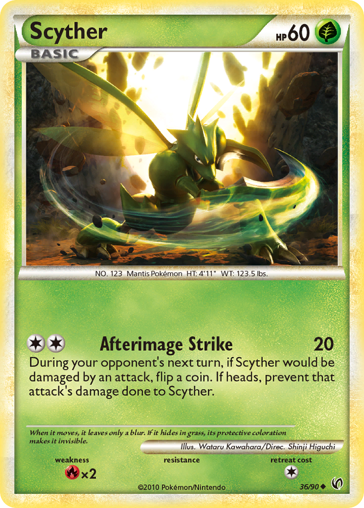 Scyther — illustrated card