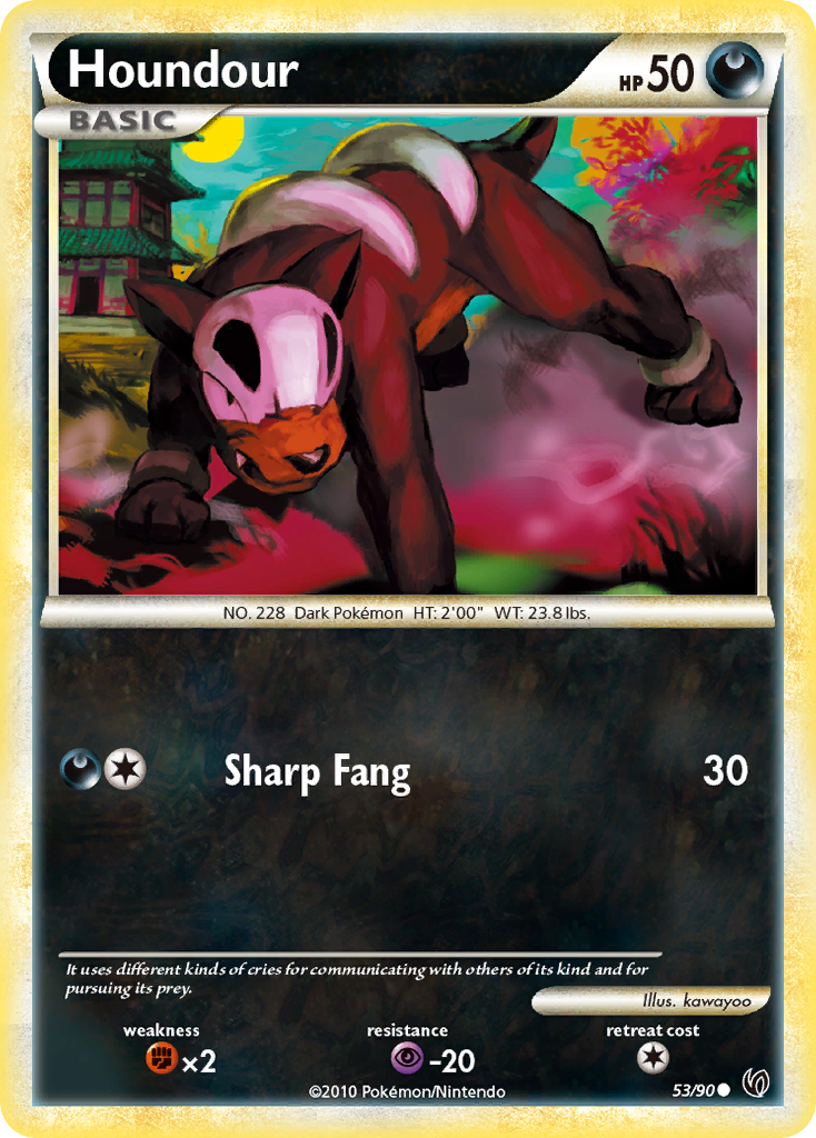 Houndour — illustrated card