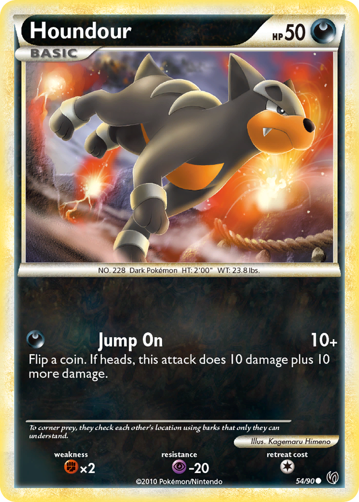 Houndour — illustrated card