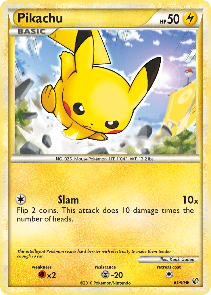 Pikachu — illustrated card