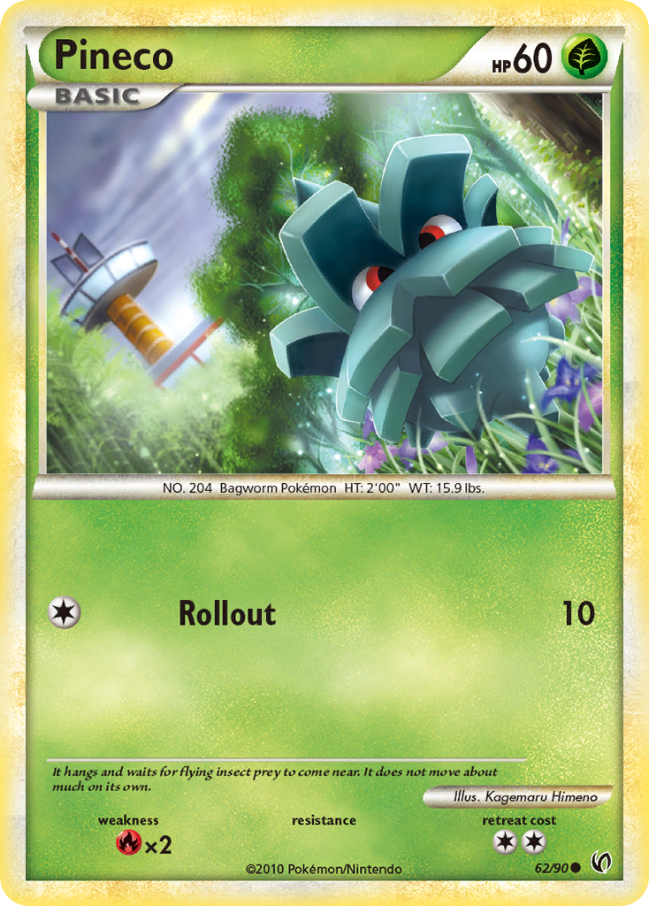 Pineco — illustrated card