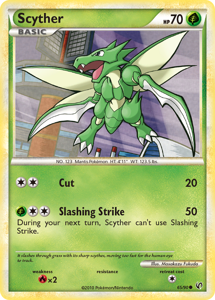 Scyther — illustrated card