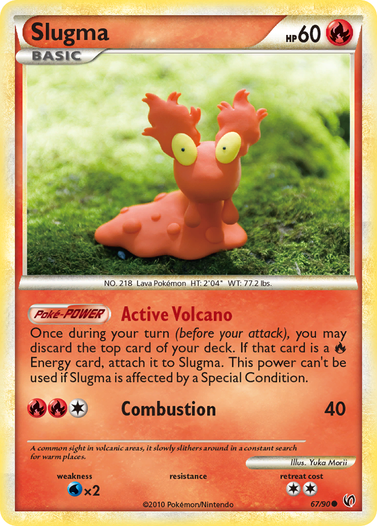 Slugma — illustrated card