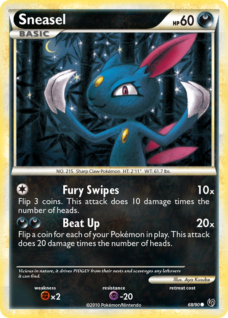 Sneasel — illustrated card