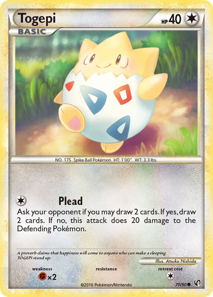 Togepi — illustrated card