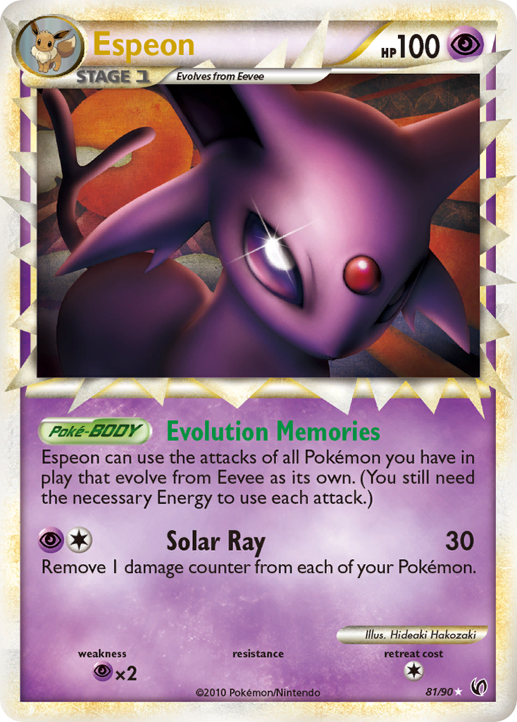 Espeon — illustrated card