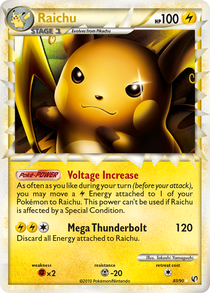 Raichu — illustrated card