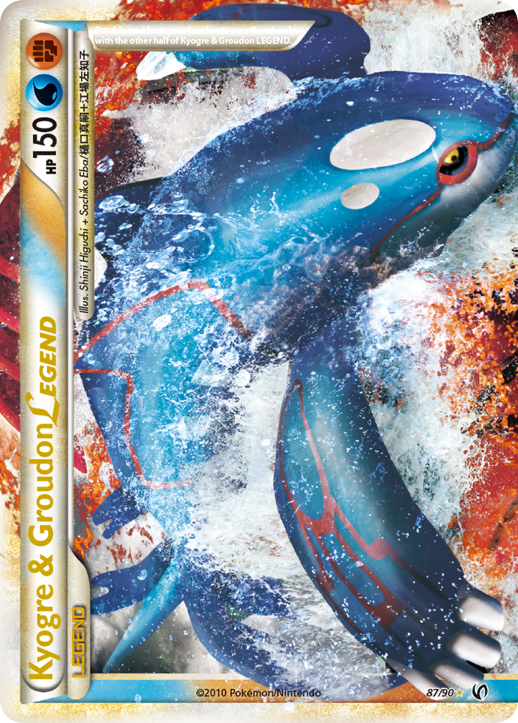 Kyogre & Groudon LEGEND — illustrated card