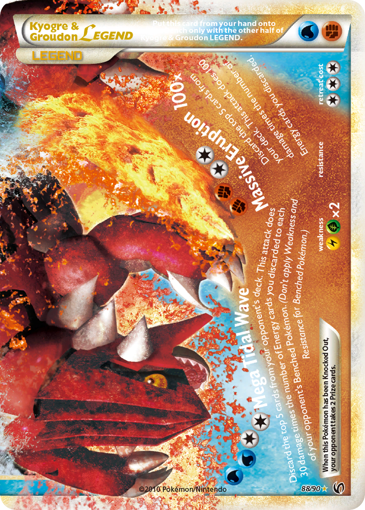 Kyogre & Groudon LEGEND — illustrated card