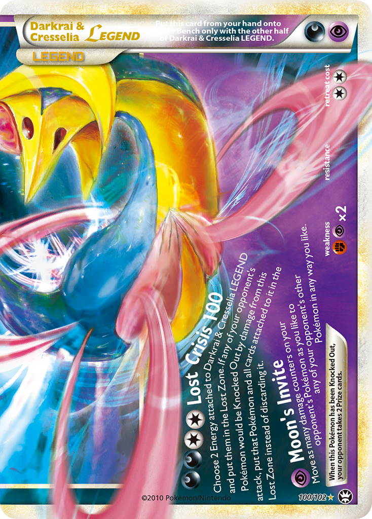 Darkrai & Cresselia LEGEND — illustrated card